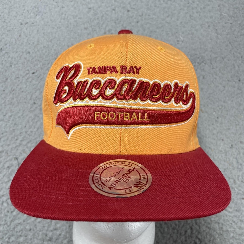 Tampa Bay Buccaneers Hat Cap‎ Snap Back Mens Orange NFL Football Mitchell & Ness